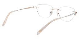 Cyndi Oval Gold Glasses5