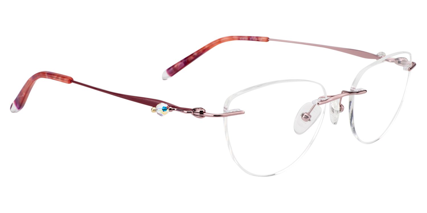 Oval Light Purple Glasses | Zeelool Glasses2