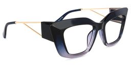 Ferrer Cateye Dark-Blue Glasses2