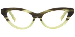 Eudora Cat Eye Green Glasses0
