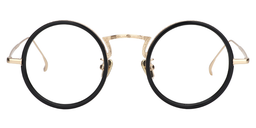 Alisa Round Black Glasses0