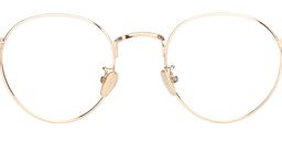 Pamela Round Black/Gold Glasses2