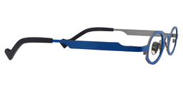 Cecil Oval Blue Titanium Glasses5