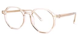 Steven Geometric Beige Glasses1
