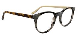 Aiden Round Gray Glasses2