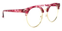 Tatiana Browline Red-Floral Glasses2