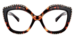 Flora Butterfly Tortoise Eyeglasses0