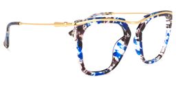Yadiel Geometric Blue-Floral Glasses2