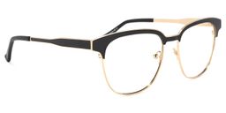 Wren Browline Black-Gold Glasses2