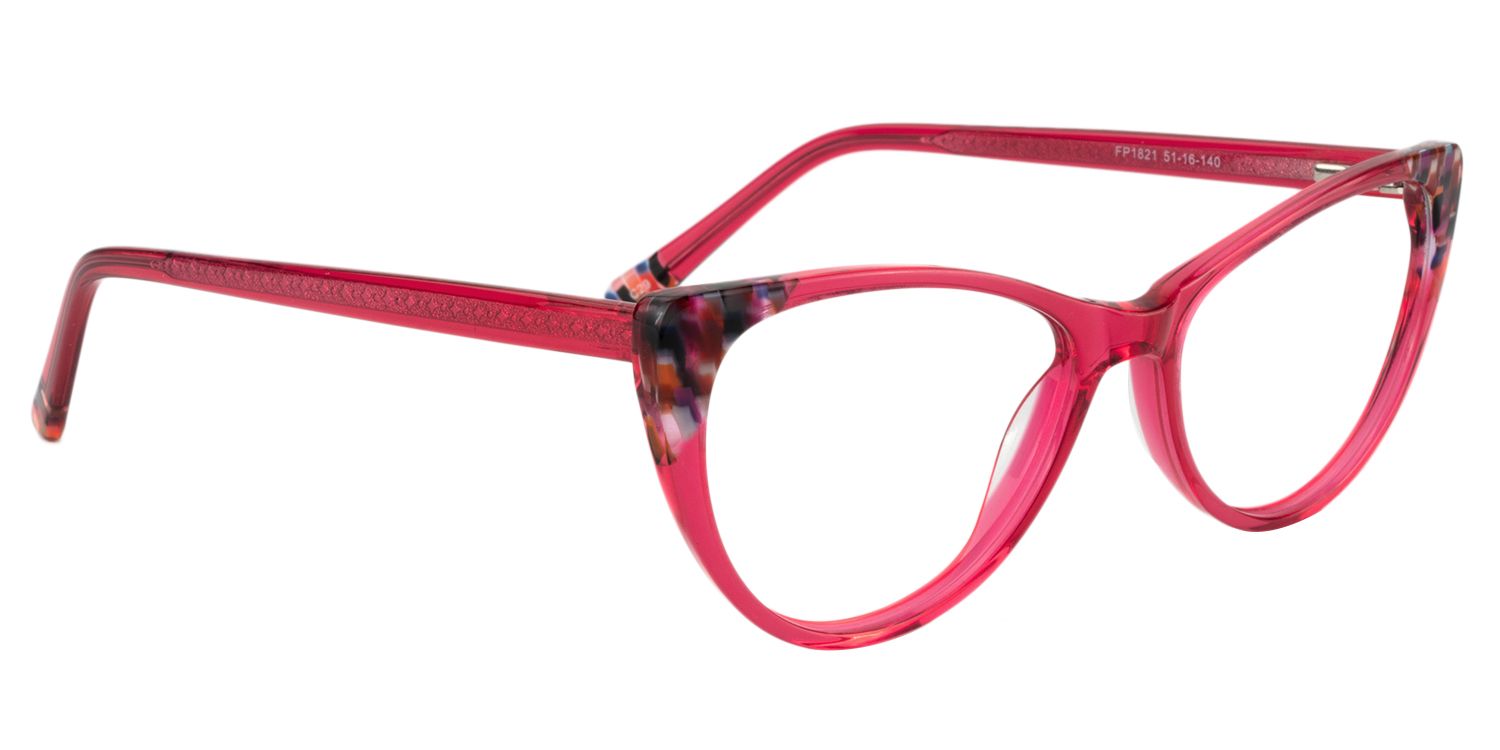 Cat Eye Red Glasses | Zeelool Glasses3
