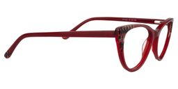 Tamara Cat Eye Dark Red Glasses4