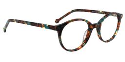 Dennielle Round Floral Glasses2