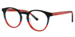 Margaret Round Red Glasses2