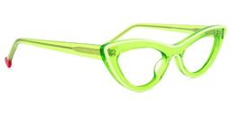 Yuki Cateye Green Glasses2