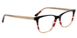 Lauren Rectangle Beige Glasses3