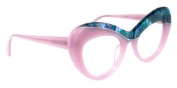 Bellamy Cateye Pink-Green Glasses2