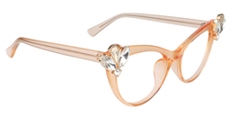 Aimee Cat Eye Beige Glasses4