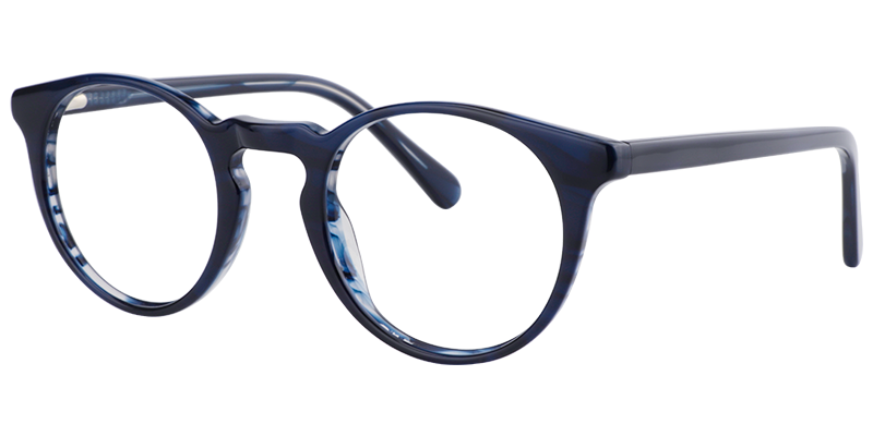 Round Dark Blue Glasses | Zeelool Eyeglasses Online2