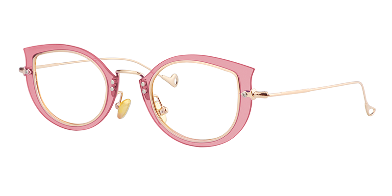 Cat Eye Pink Glasses | Zeelool Eyewear Online2
