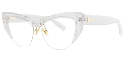 Claire Cateye Clear Glasses2