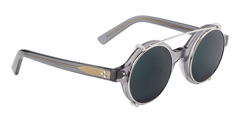 Clip-On Gray Sunglasses | Zeelool Sunglasses3