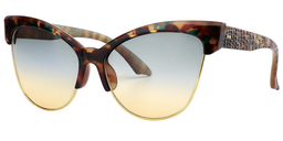 Harriet Cateye Green Floral Sunglasses2