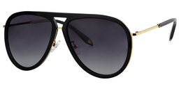 Tate Aviator Black Sunglasses2