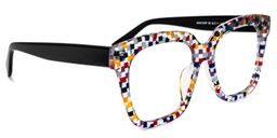 Xion Square Colorful-Point Glasses3