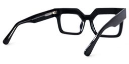 Rosado Rectangle Black Glasses4