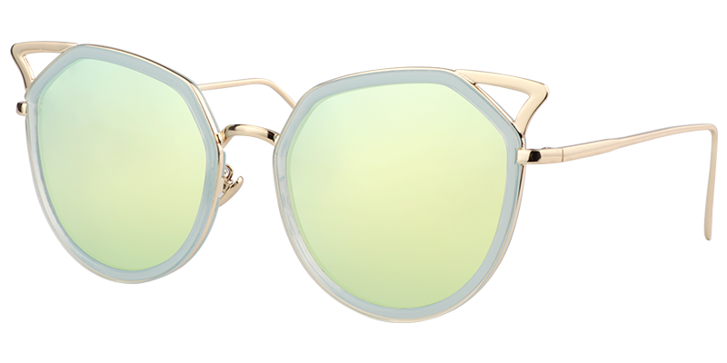 Cateye Green Sunglasses | Zeelool Sunglasses2