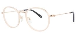 Tom Round Beige Glasses 2