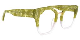 Denis Cat Eye Green Glasses2