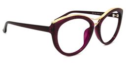 Carol Cateye Wine Red Glasses2