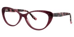 Xaria Cat eye Dark Red Glasses2