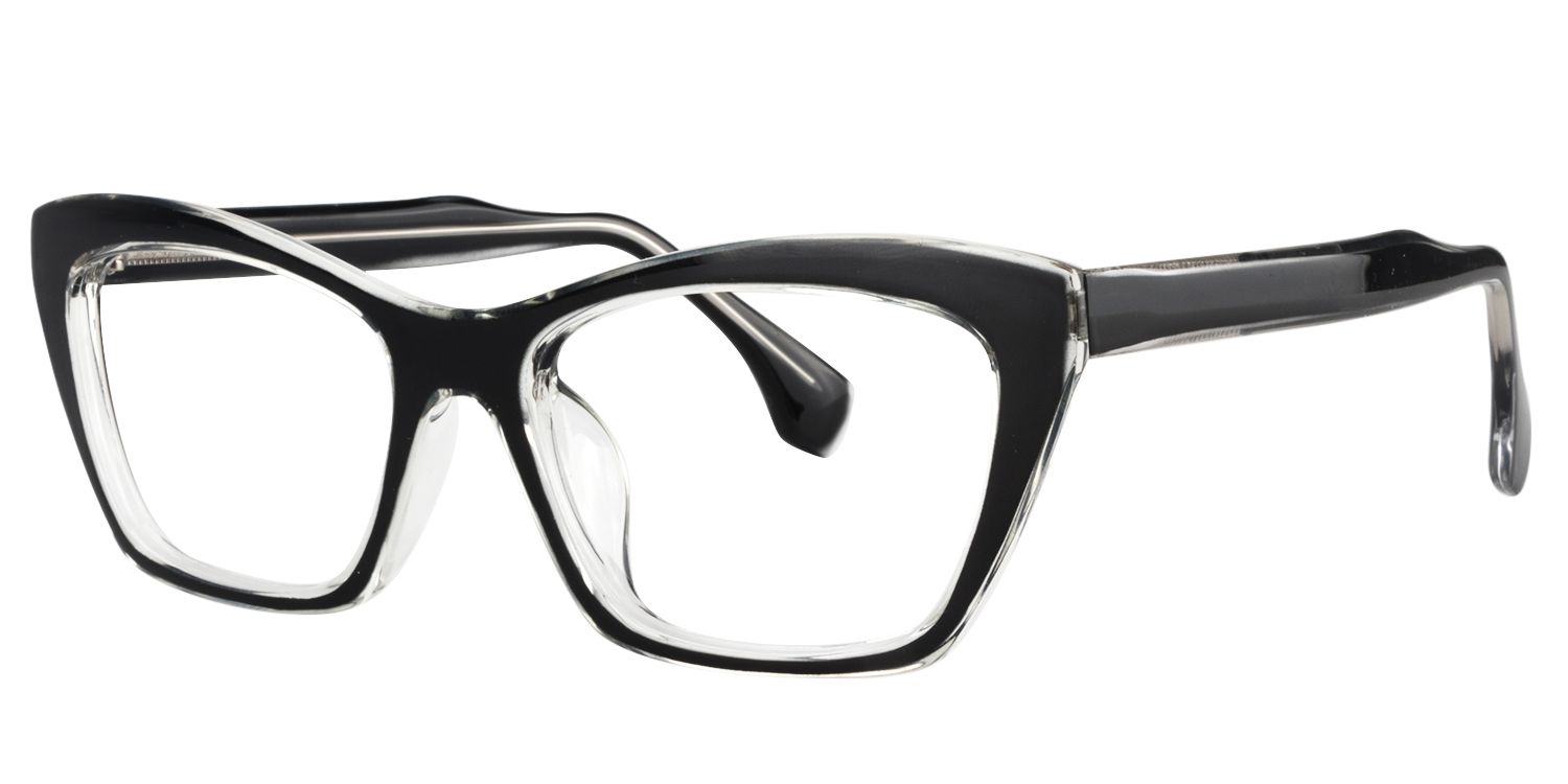 Cat eye Black Glasses | Zeelool Glasses3