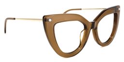 Garbo Cateye Brown Glasses2