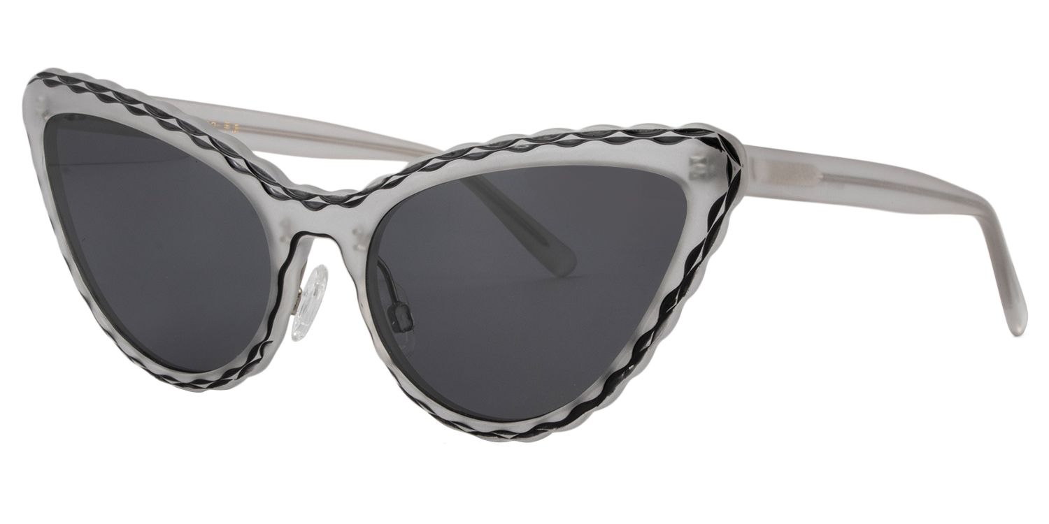 Cat eye Gray Sunglasses | Zeelool Sunglasses2