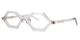 Caesar Geometric Clear Glasses2