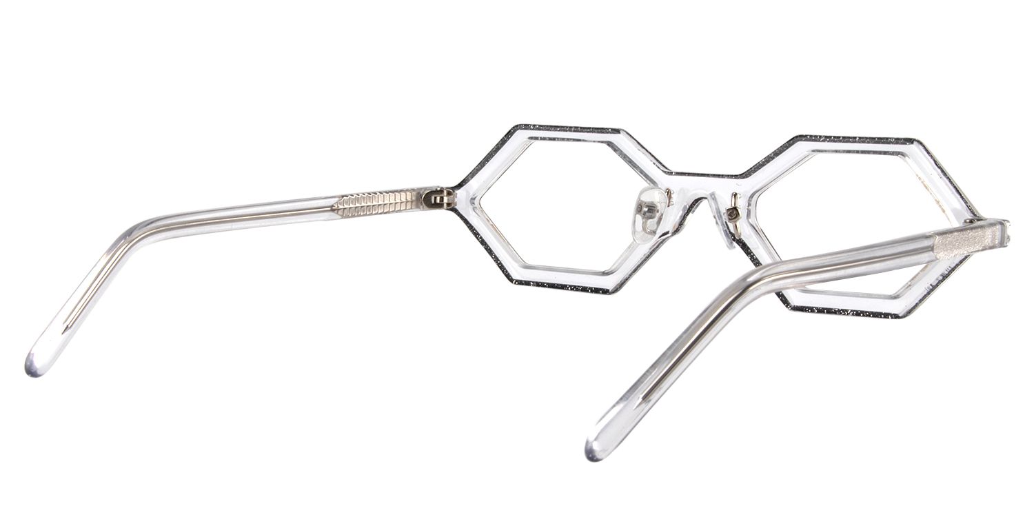 Geometric Black Glasses | Zeelool Glasses5