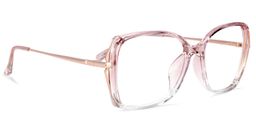 Fulleord Square Pink Glasses2