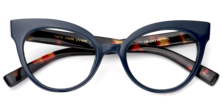 Miya Cateye Dark Blue Glasses