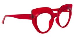 Depp Cateye Red Glasses2