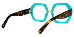 Otero Geometric Dark-Green Glasses4