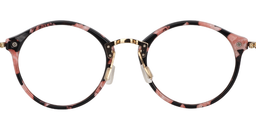 Gillian Round Pink-Floral Glasses5