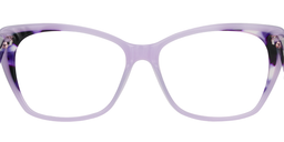 Snow Cat Eye Purple Glasses2