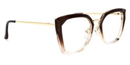 Matos Sqaure Brown Glasses2