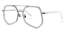 Callia Aviator White Glasses3