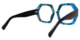 Otero Geometric Blue-Floral Glasses4
