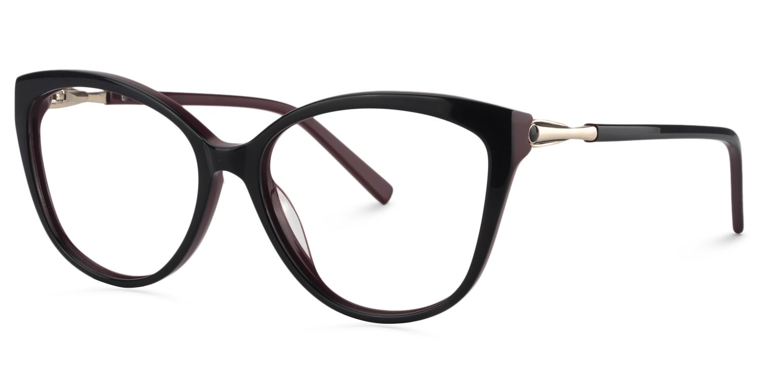 Cat eye Black Glasses  | Zeelool Glasses3