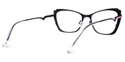 Divas Cateye Black Glasses4